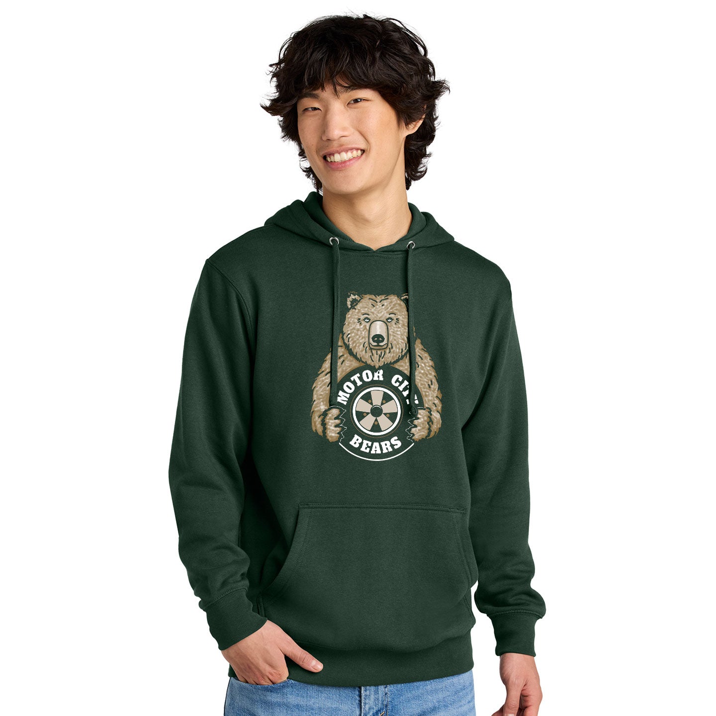 Motor City Bears - Printed District V.I.T. Fleece Pullover Hoodie