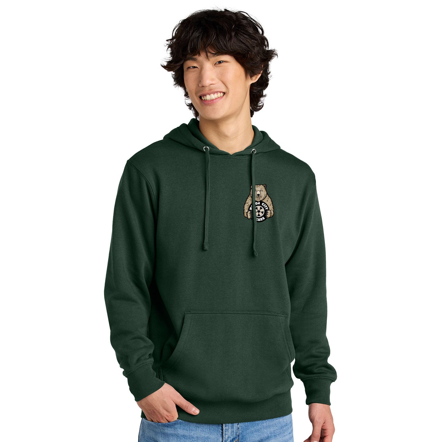 Motor City Bears - Printed Crest District V.I.T. Fleece Pullover Hoodie