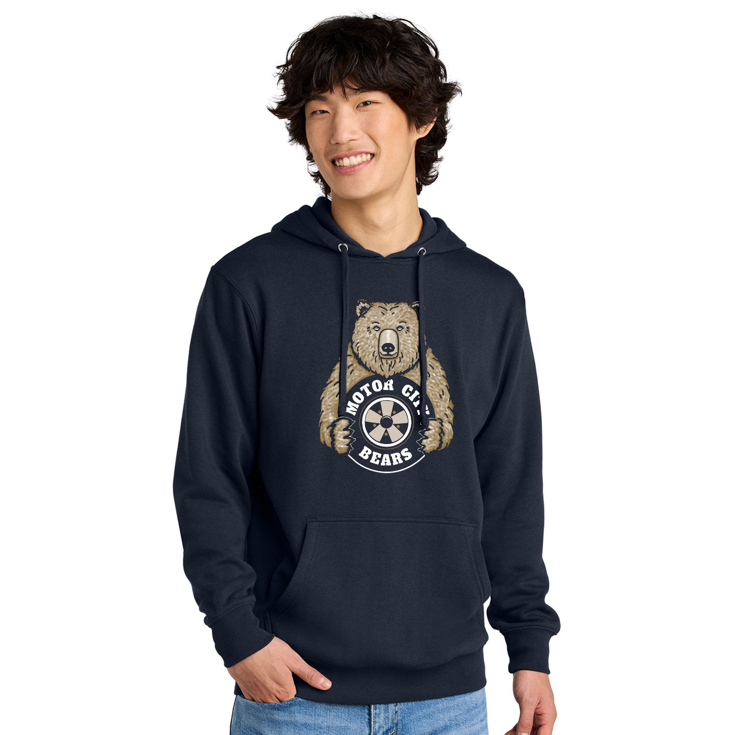 Motor City Bears - Printed District V.I.T. Fleece Pullover Hoodie