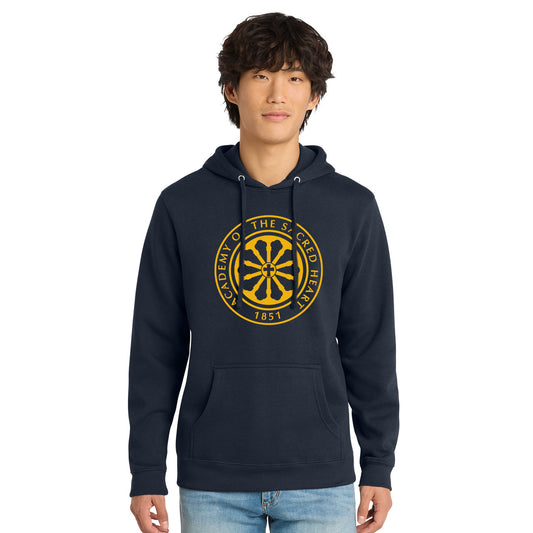 ASH - Printed Rose Window Unisex District VIT Fleece Pullover Hoodie
