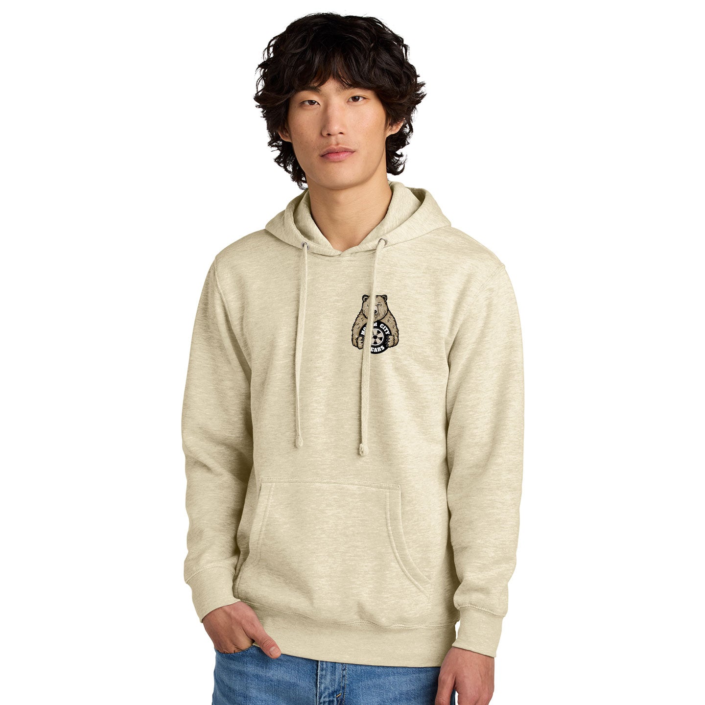 Motor City Bears - Printed Crest District V.I.T. Fleece Pullover Hoodie