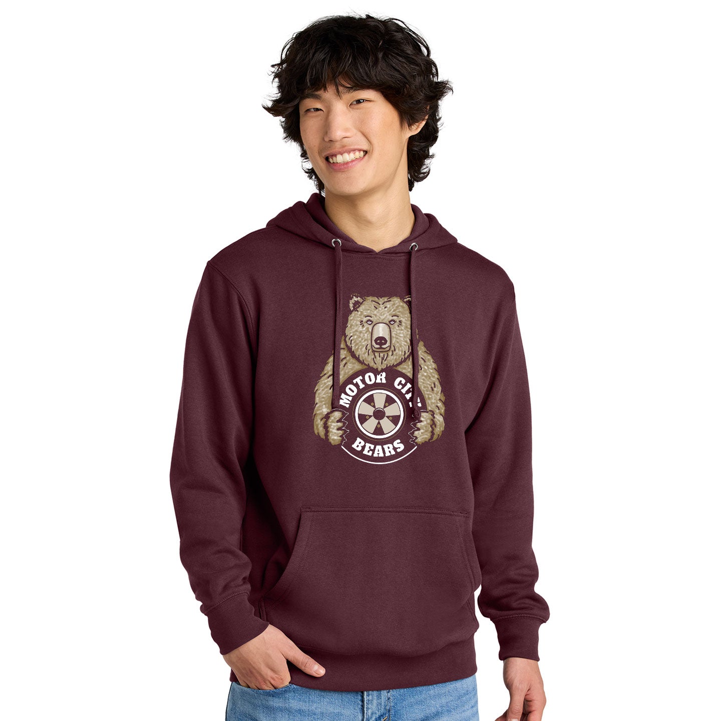 Motor City Bears - Printed District V.I.T. Fleece Pullover Hoodie