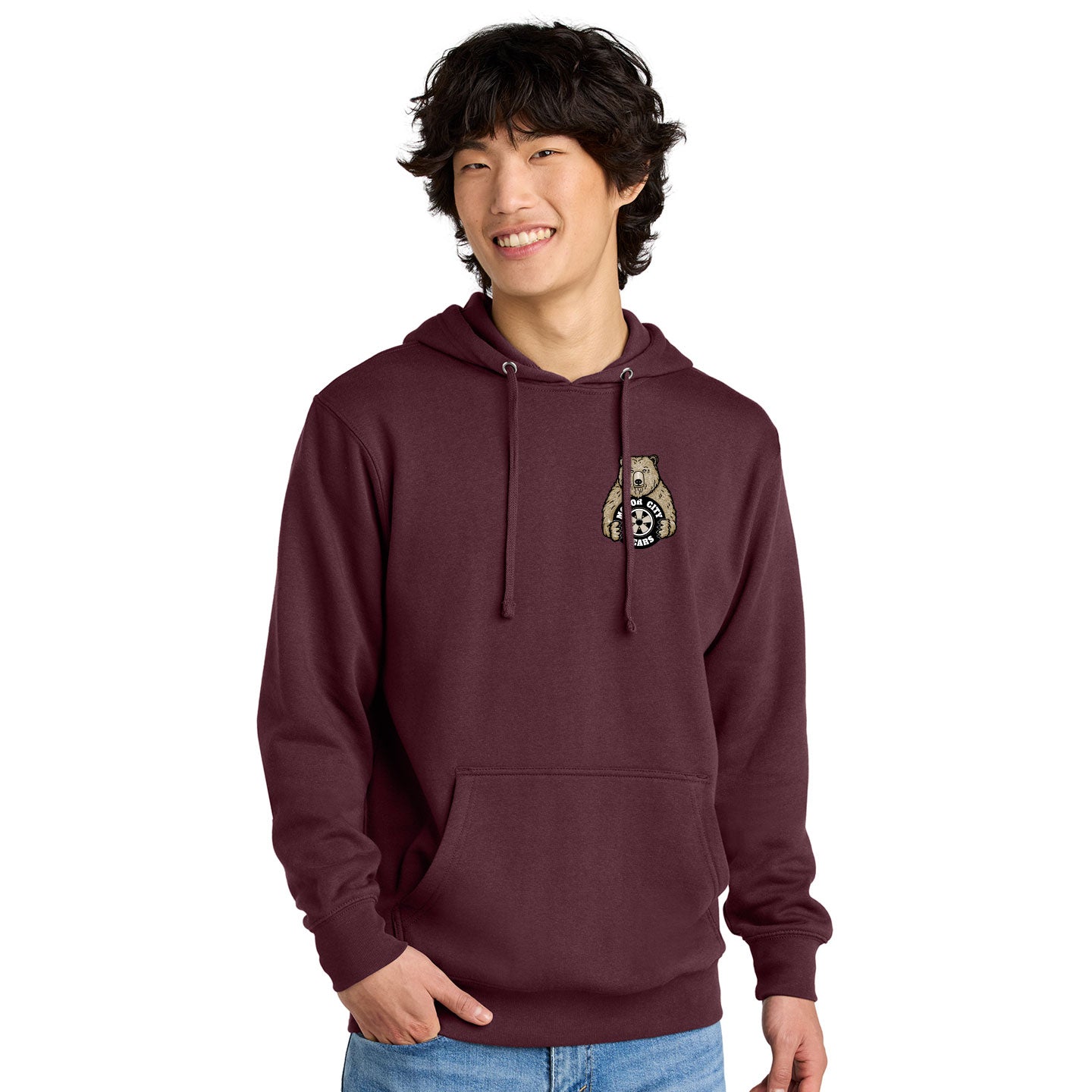 Motor City Bears - Printed Crest District V.I.T. Fleece Pullover Hoodie