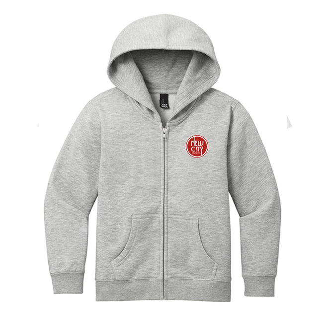 New City School - Circle Youth District Fleece Zip Hoodie