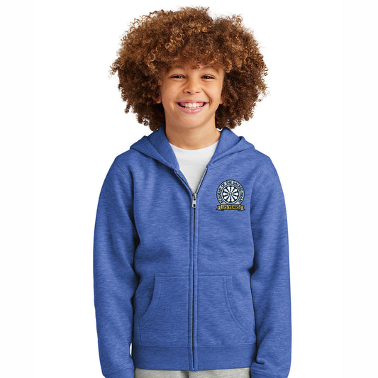 ASH - Embroidered 175 Years Youth  District VIT Fleece Zip-Hoodie