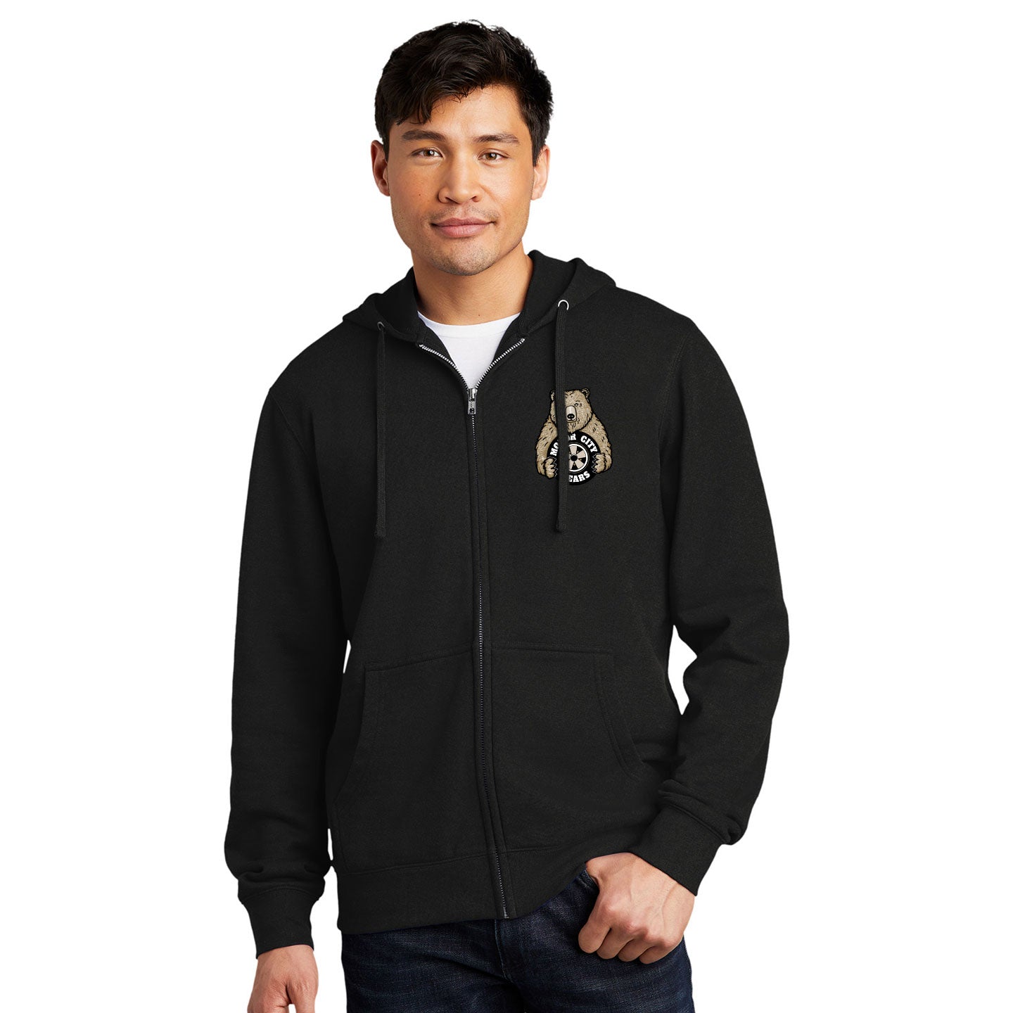 Motor City Bears - Printed Crest District V.I.T. Fleece Full-Zip Hoodie