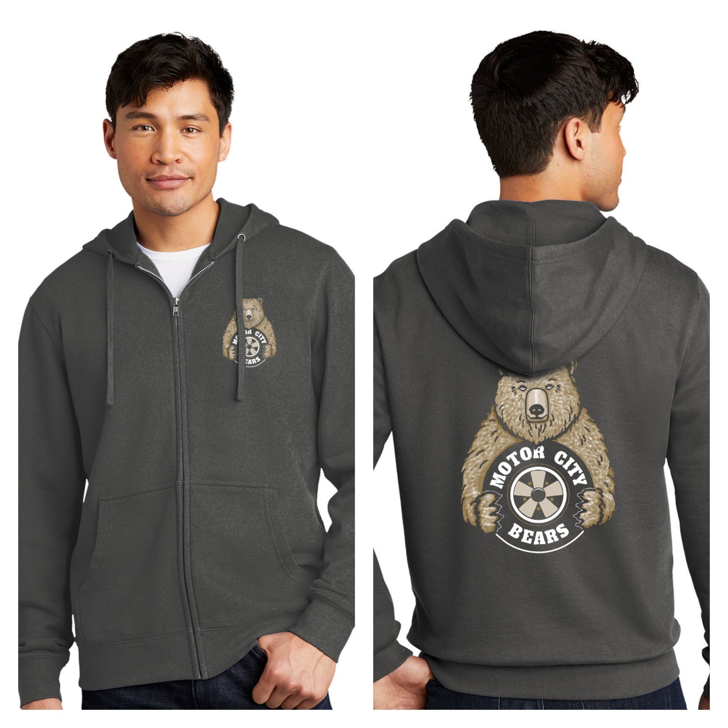 Motor City Bears - 2-Sided District V.I.T. Fleece Full-Zip Hoodie