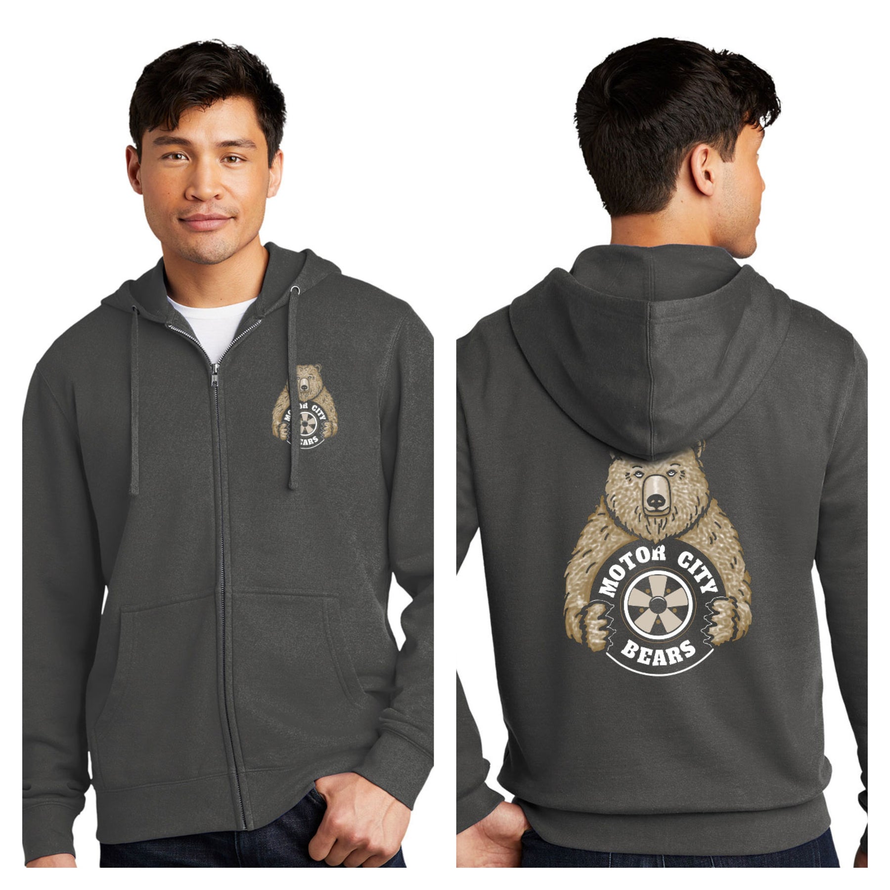 Motor City Bears - 2-Sided District V.I.T. Fleece Full-Zip Hoodie
