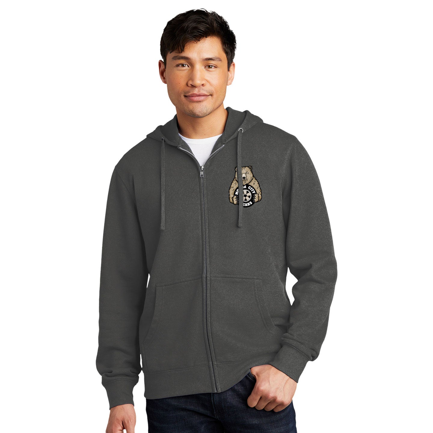 Motor City Bears - Printed Crest District V.I.T. Fleece Full-Zip Hoodie