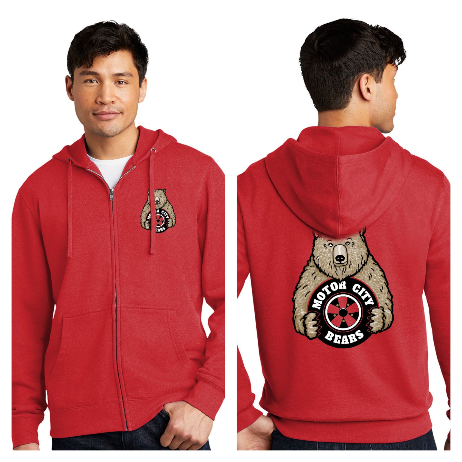 Motor City Bears - 2-Sided District V.I.T. Fleece Full-Zip Hoodie