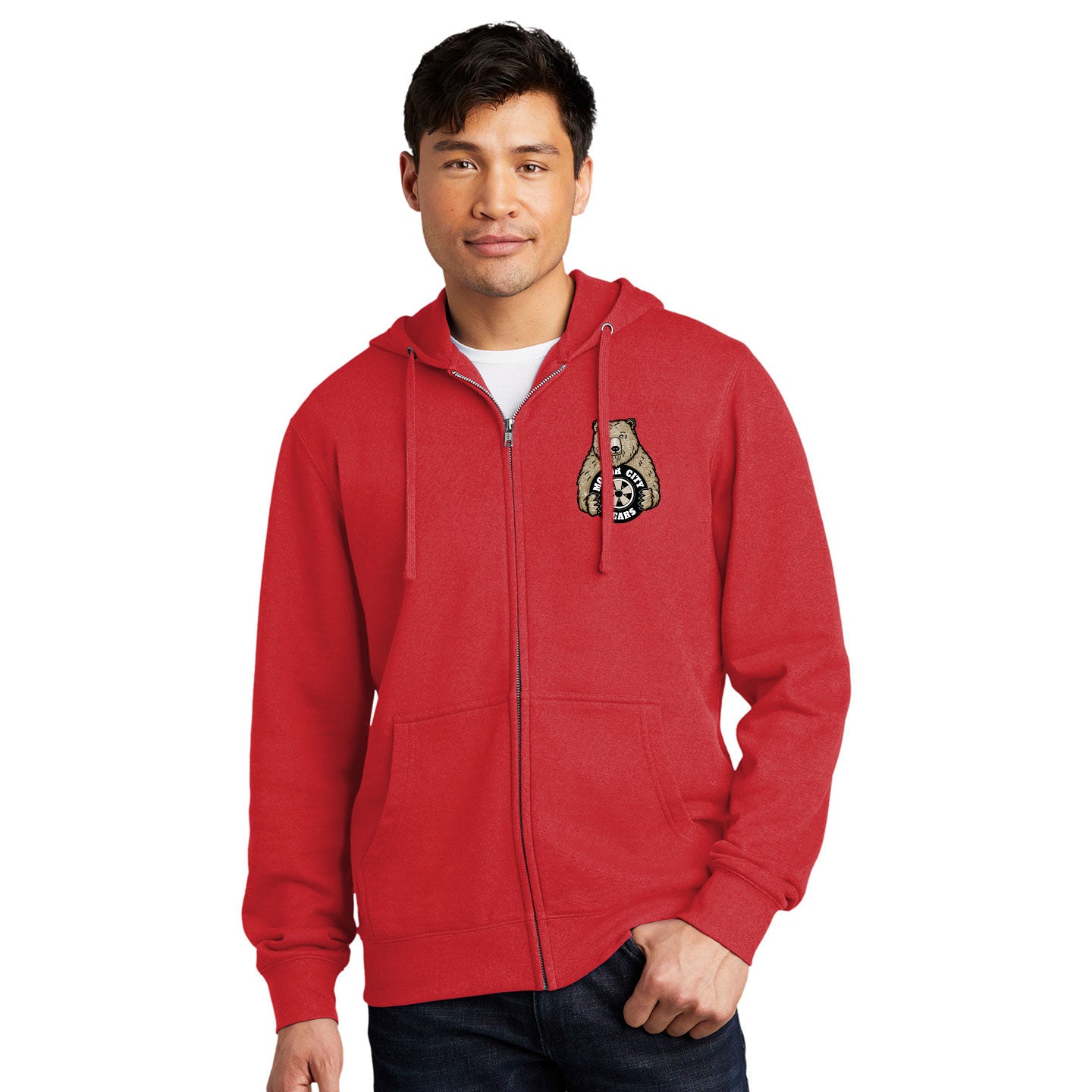 Motor City Bears - Printed Crest District V.I.T. Fleece Full-Zip Hoodie