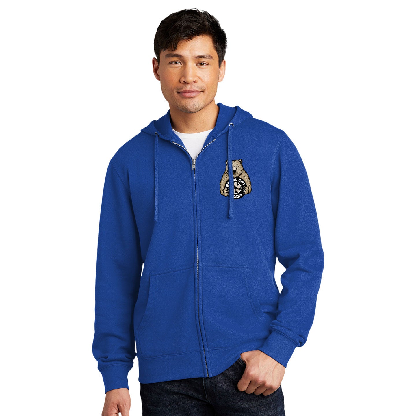 Motor City Bears - Printed Crest District V.I.T. Fleece Full-Zip Hoodie