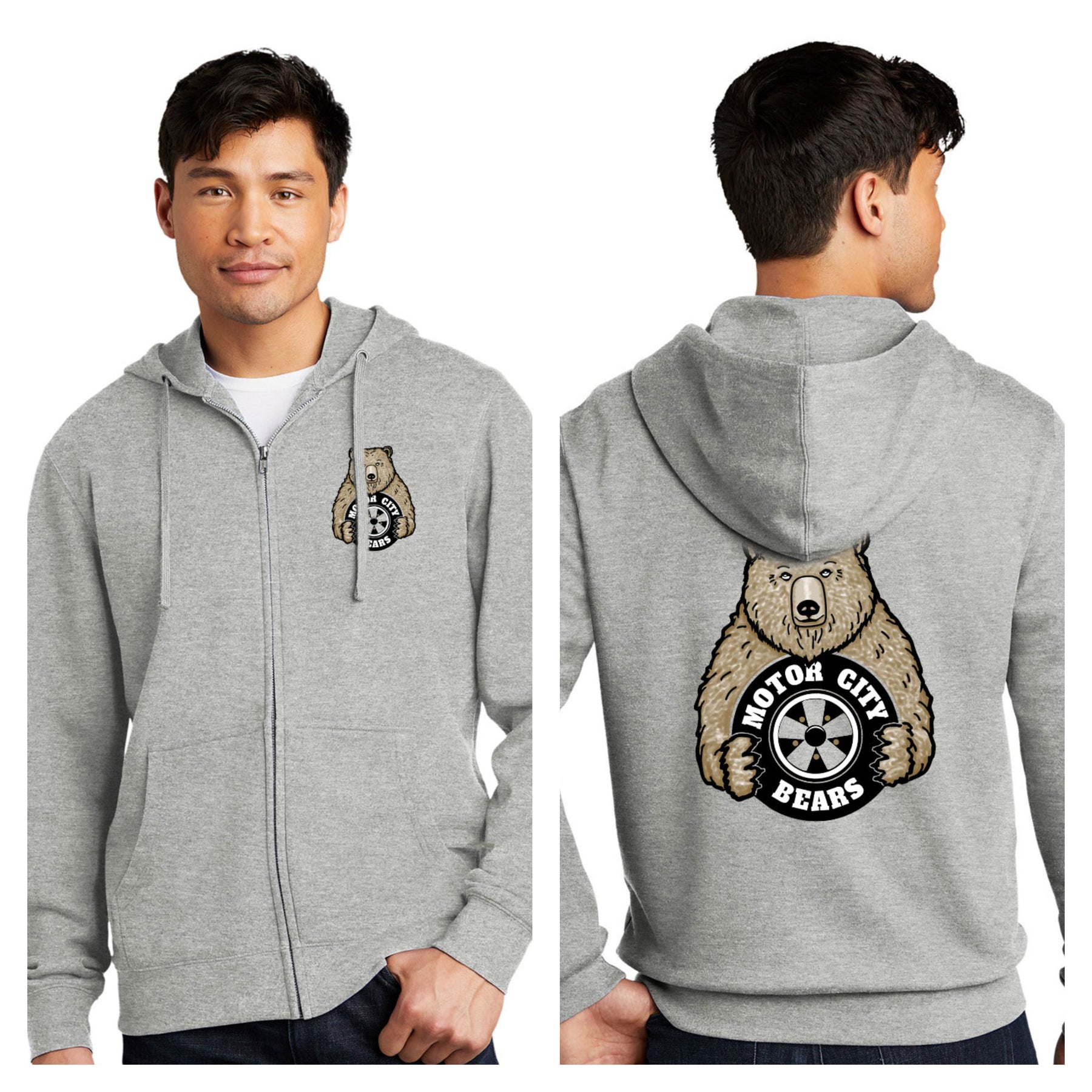 Motor City Bears - 2-Sided District V.I.T. Fleece Full-Zip Hoodie