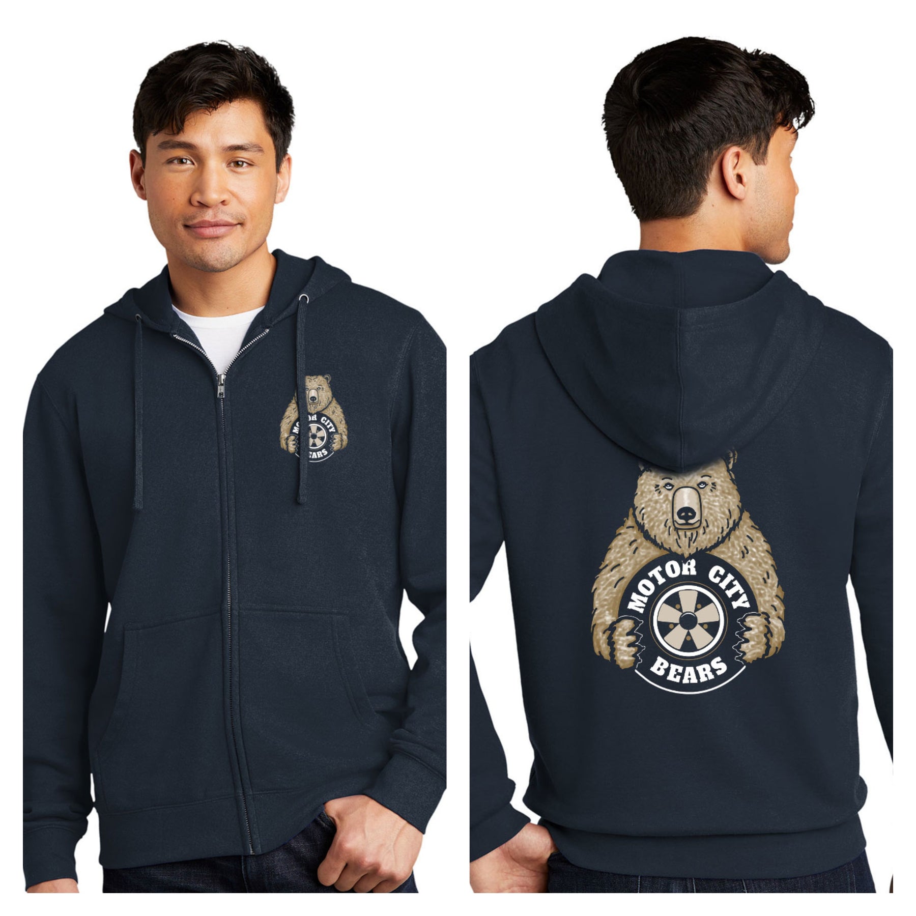 Motor City Bears - 2-Sided District V.I.T. Fleece Full-Zip Hoodie