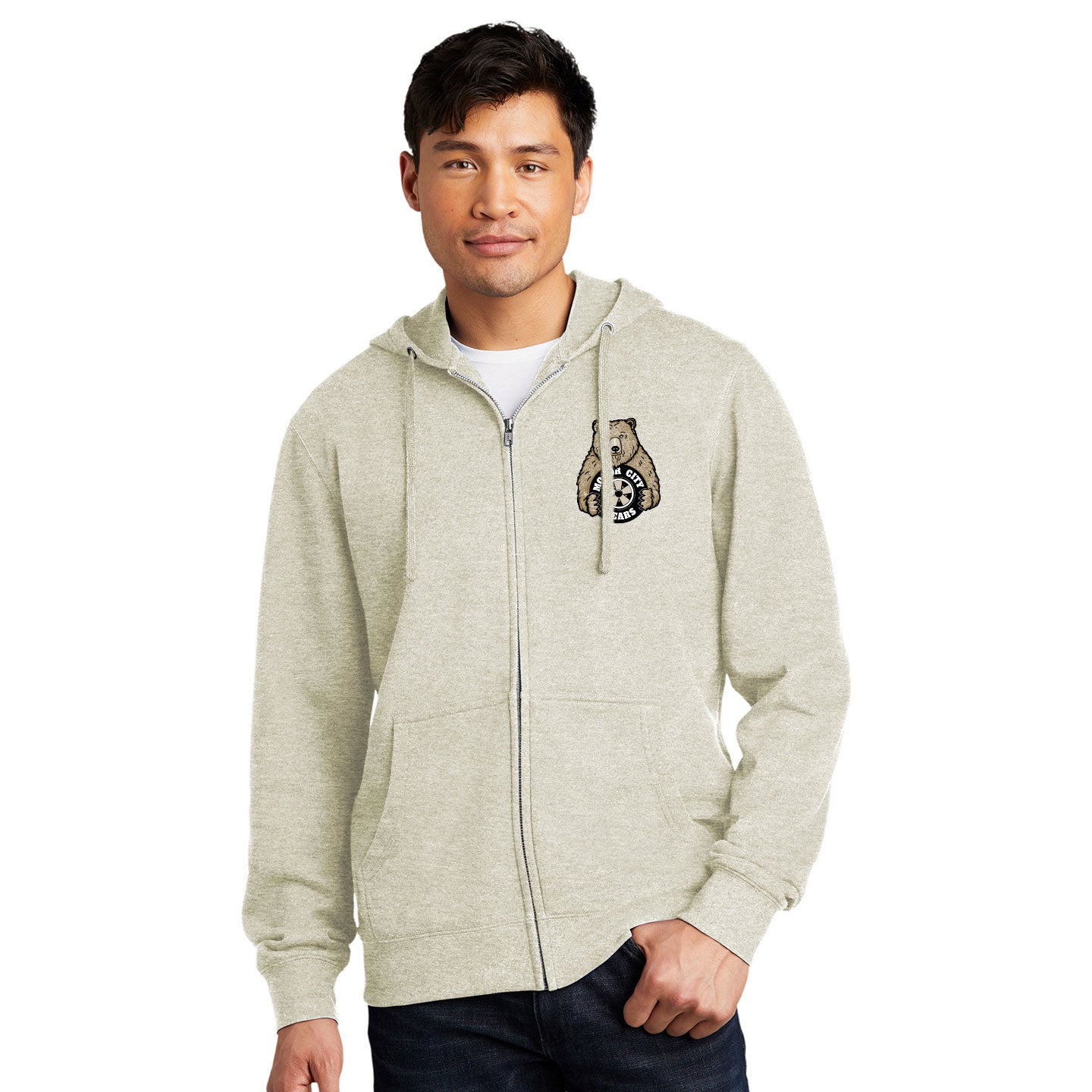 Motor City Bears - Printed Crest District V.I.T. Fleece Full-Zip Hoodie