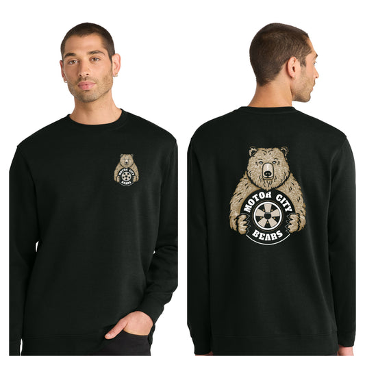 Motor City Bears - 2-Sided District V.I.T. Fleece Crew Neck Sweatshirt