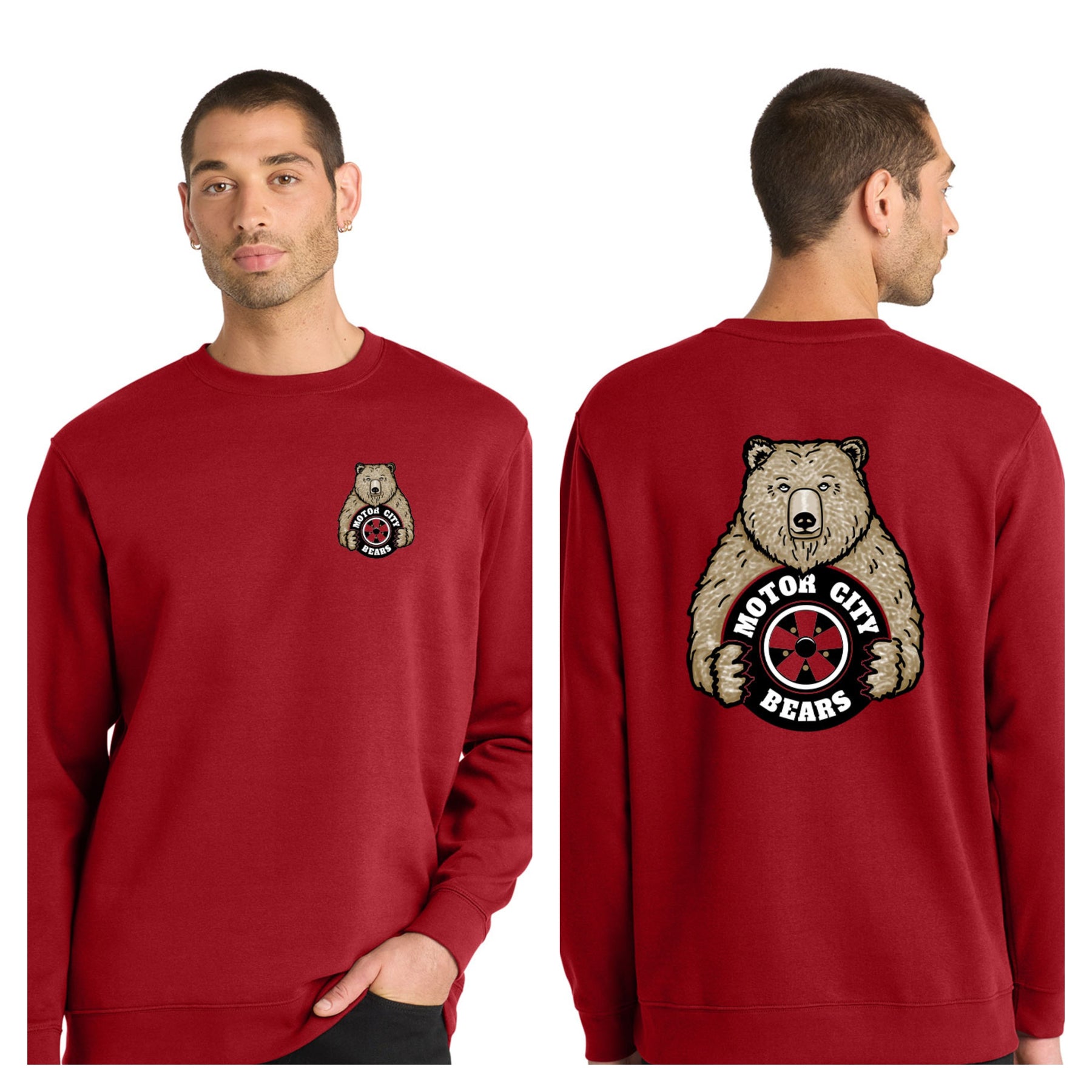 Motor City Bears - 2-Sided District V.I.T. Fleece Crew Neck Sweatshirt
