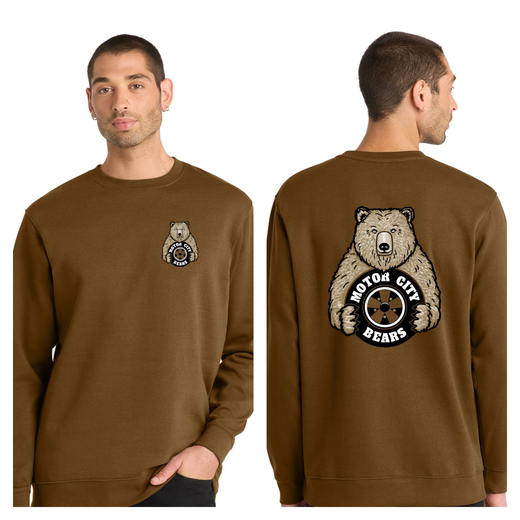 Motor City Bears - 2-Sided District V.I.T. Fleece Crew Neck Sweatshirt
