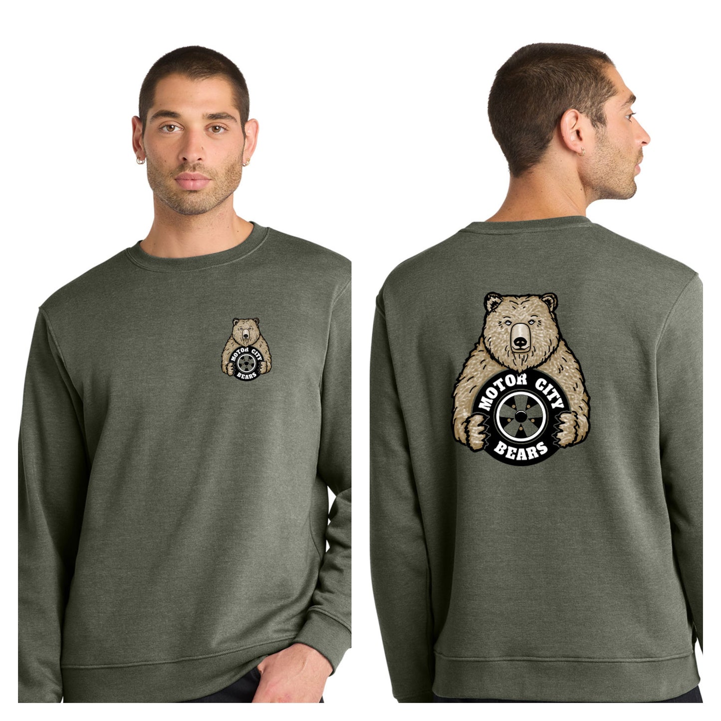 Motor City Bears - 2-Sided District V.I.T. Fleece Crew Neck Sweatshirt