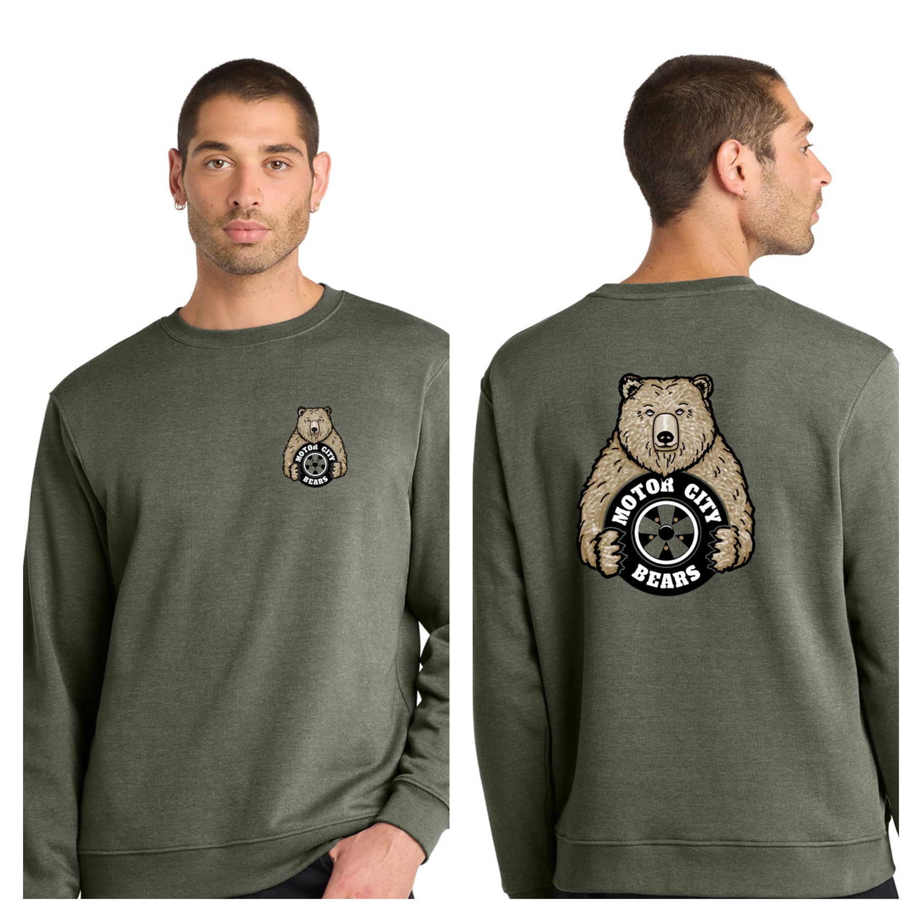 Motor City Bears - 2-Sided District V.I.T. Fleece Crew Neck Sweatshirt