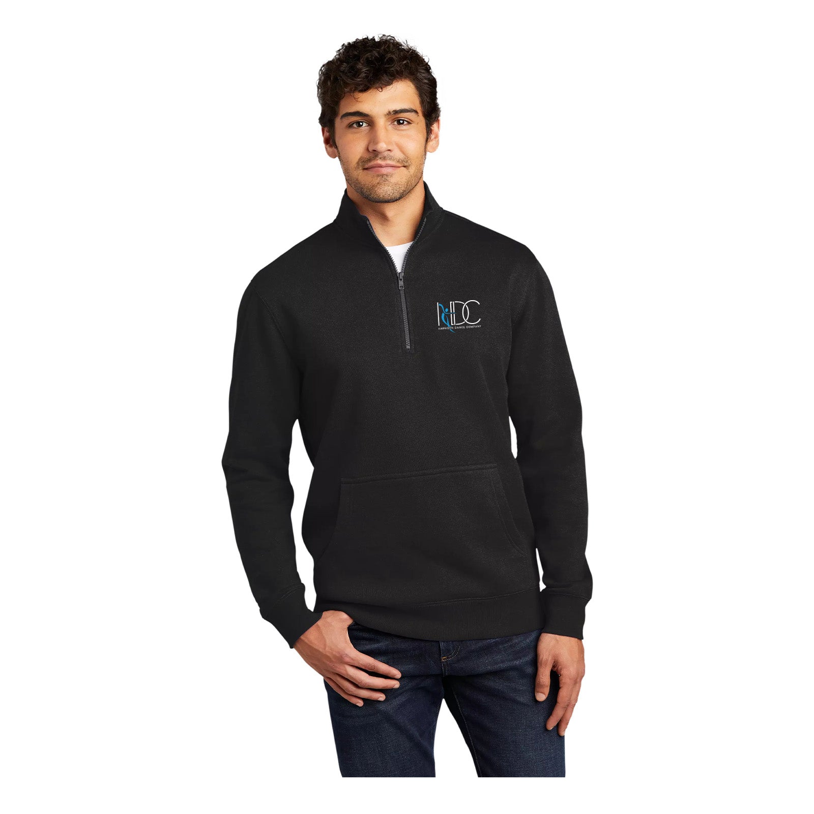 Harrison Dance Company - District V.I.T. Men's Cotton/Polyester Fleece 1/4-Zip Sweatshirt