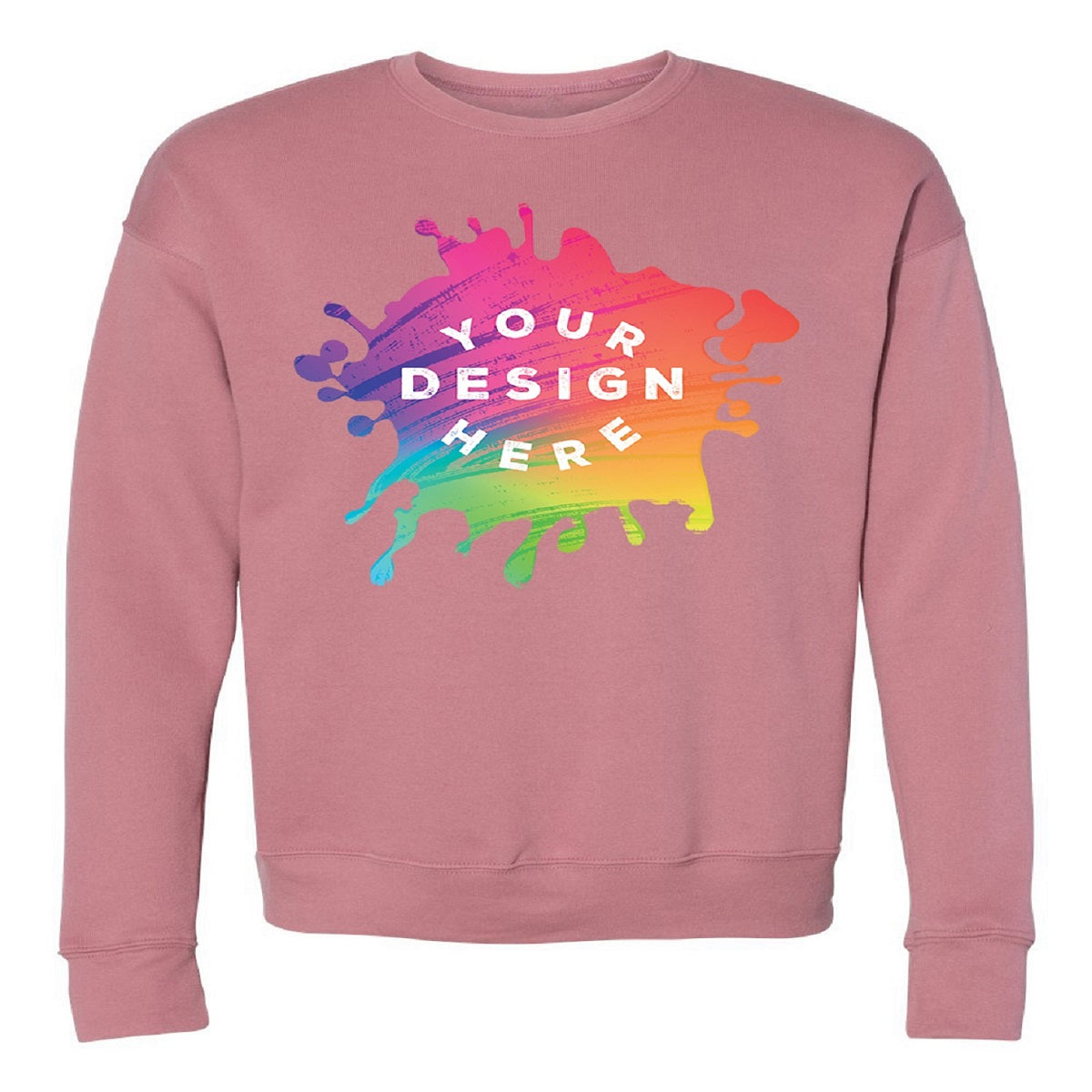 Bella + Canvas Unisex Cotton/Polyester Fleece Drop Shoulder Crew Neck Sweatshirt