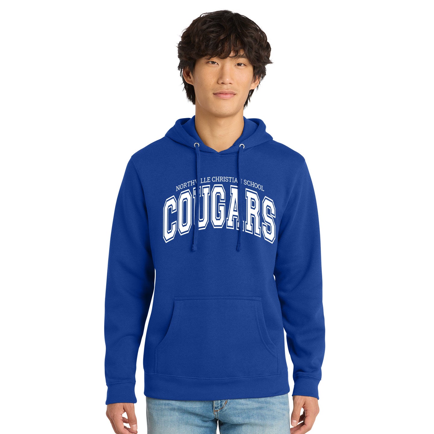 NVCS - Cougars Wordmark Unisex Fleece Hoodie