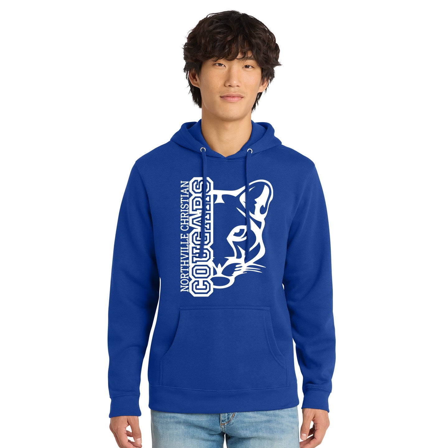 NVCS - Cougar Face Unisex Adult Fleece Hoodie