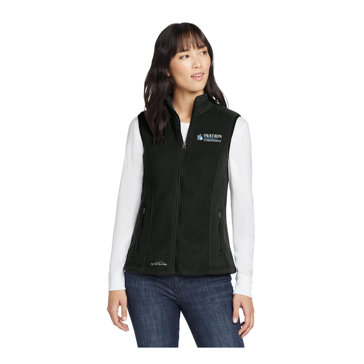 Ovation Rehabilitation - Eddie Bauer® Women's Fleece Vest Embroidery