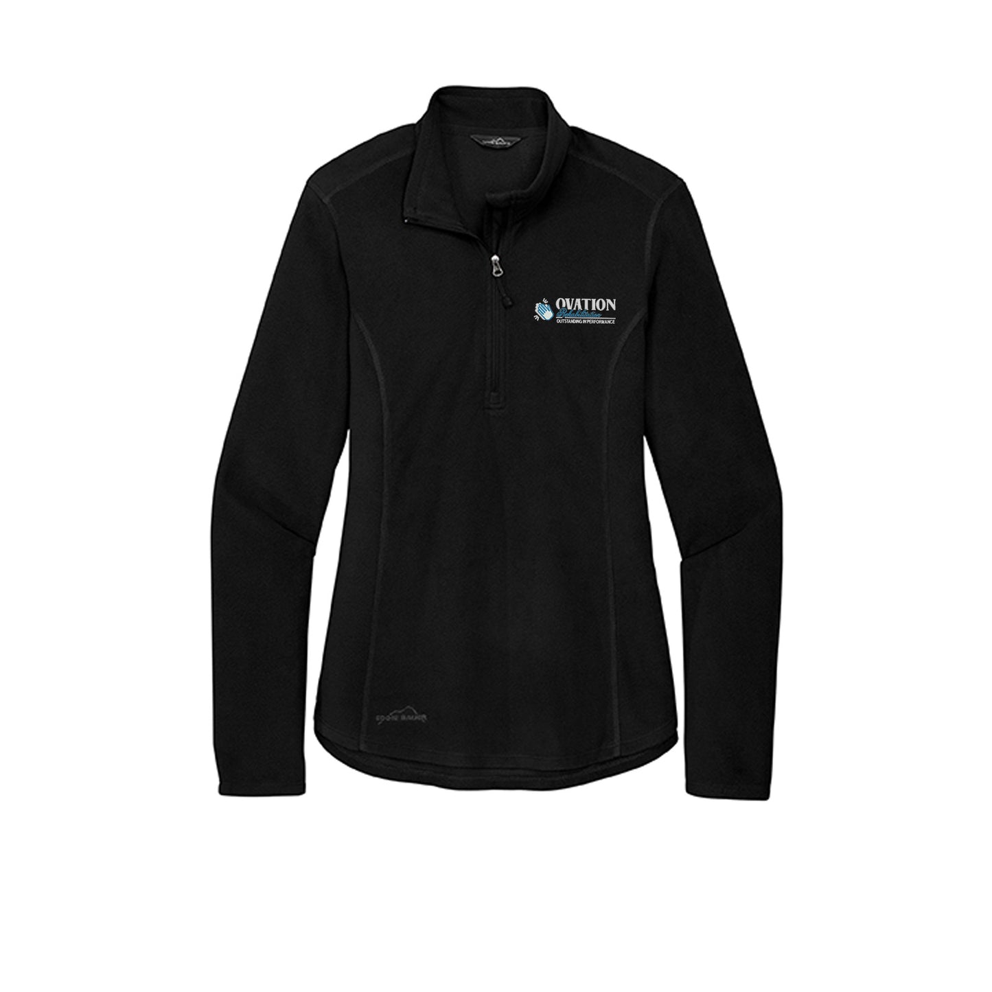 Ovation Rehabilitation - Eddie Bauer® Women's 1/2-Zip Microfleece Jacket Embroidery