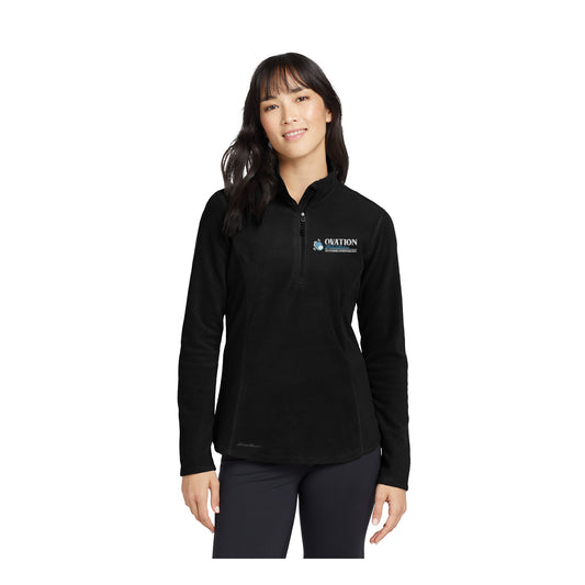 Ovation Rehabilitation - Eddie Bauer® Women's 1/2-Zip Microfleece Jacket Embroidery