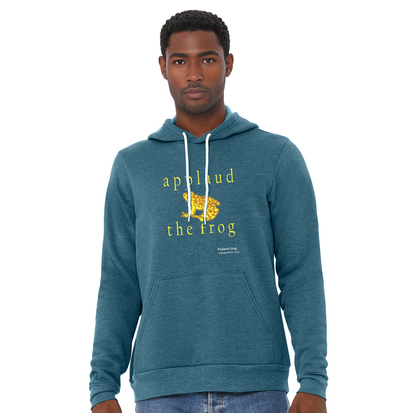 Froggy Voice - Applaud The Frog Unisex Sponge-Fleece Pullover Hoodie