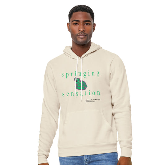 Froggy Voice - Springing Sensation Unisex Sponge-Fleece Pullover Hoodie