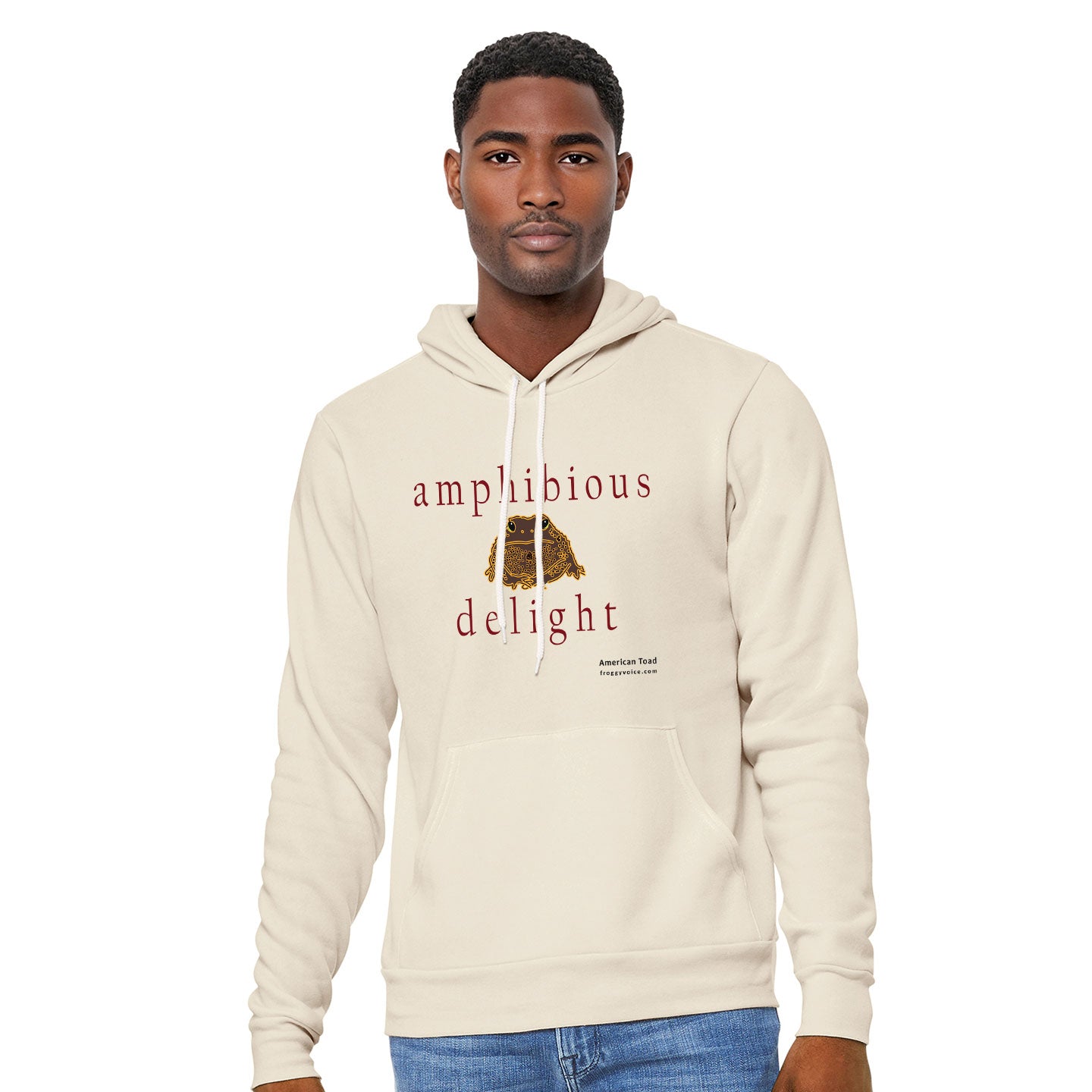 Froggy Voice - Amphibious Delight Unisex Sponge-Fleece Pullover Hoodie