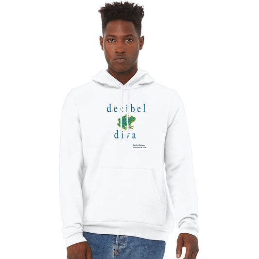 Froggy Voice - Decibel Diva Unisex Sponge-Fleece Pullover Hoodie