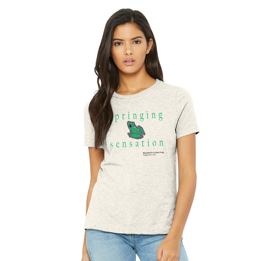 Froggy Voice - Springing Sensation Women's Blend T-Shirt