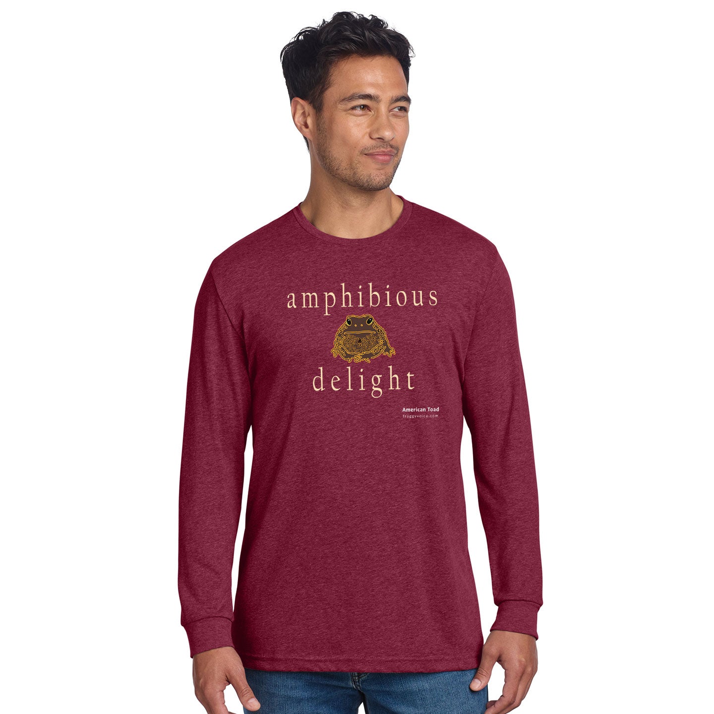 Froggy Voice - Amphibious Delight Unisex Blend Long-Sleeve T-Shirt