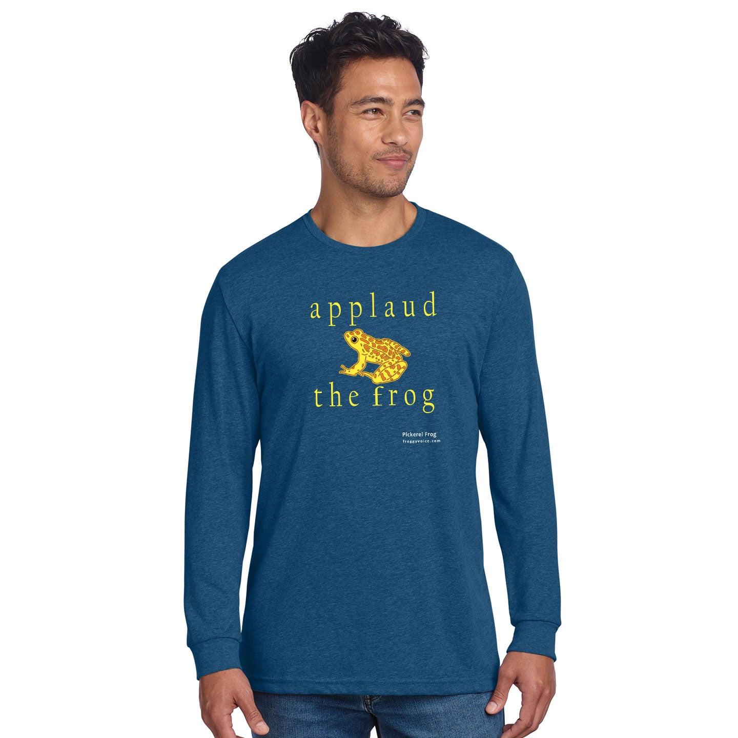 Froggy Voice - Applaud The Frog Unisex Blend Long-Sleeve T-Shirt