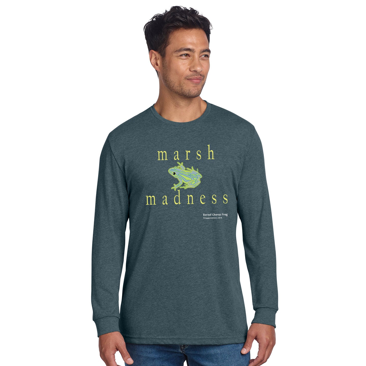 Froggy Voice - Marsh Madness Unisex Blend Long-Sleeve T-Shirt