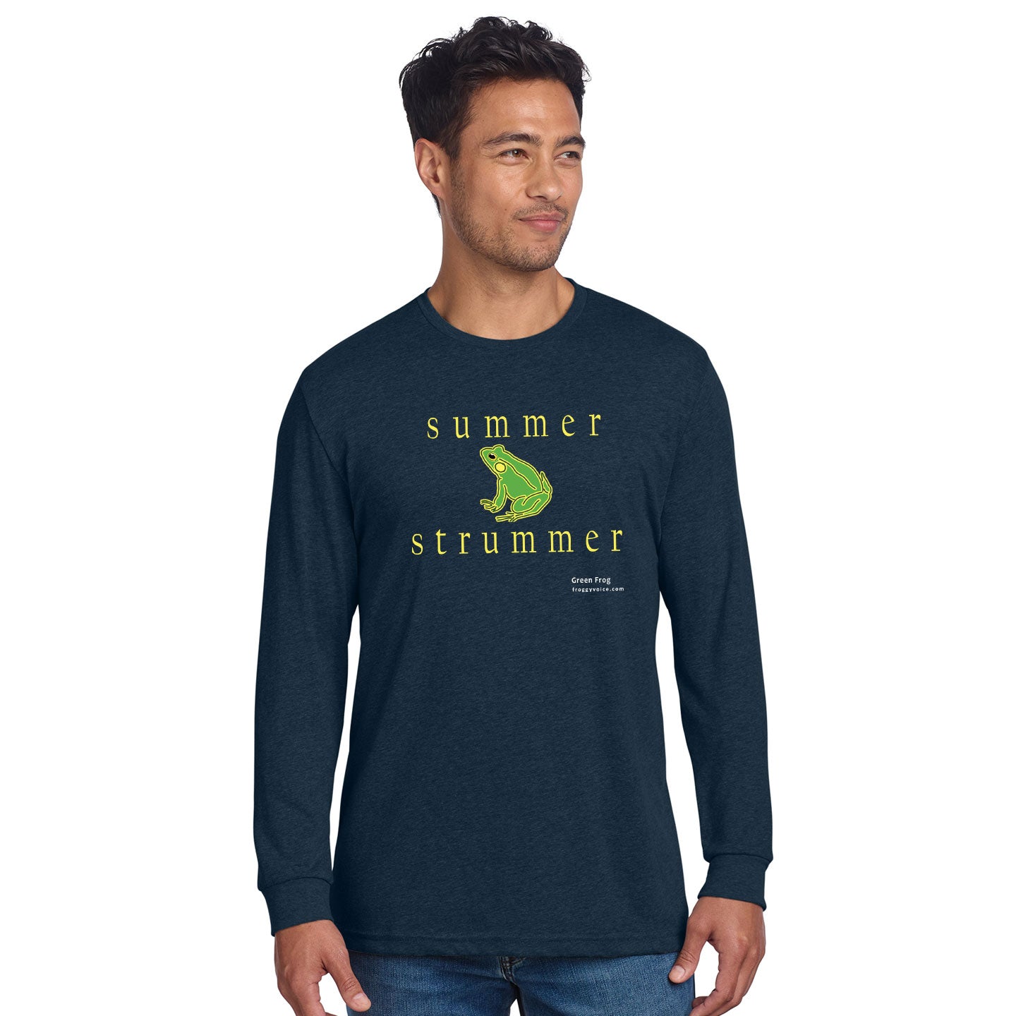 Froggy Voice - Summer Strummer Unisex Blend Long-Sleeve T-Shirt