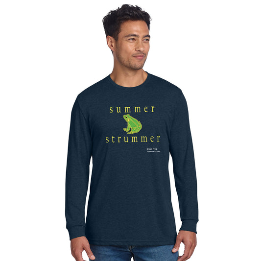 Froggy Voice - Summer Strummer Unisex Blend Long-Sleeve T-Shirt