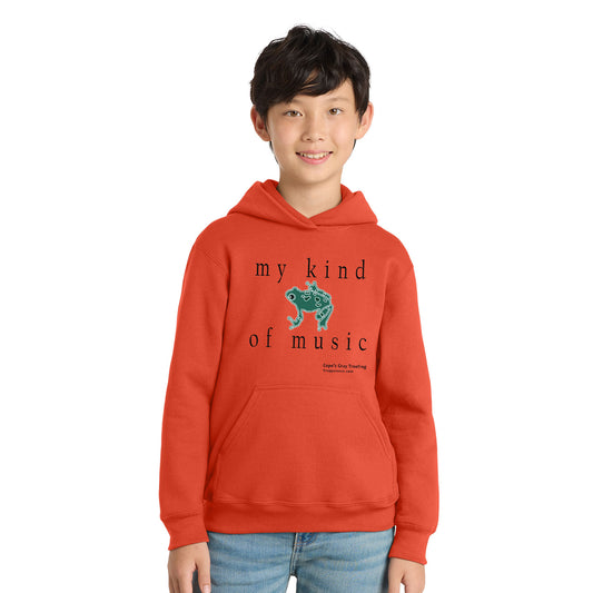 Froggy Voice - My Kind of Music Youth Pullover Hoodie