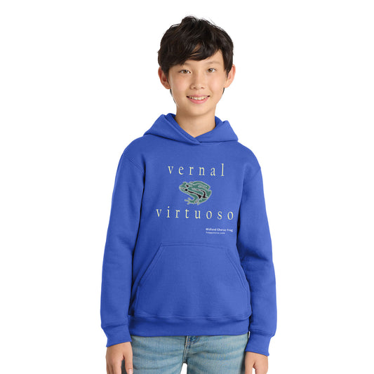 Froggy Voice - Vernal Virtuoso Youth Pullover Hoodie