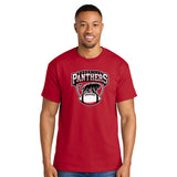 Roseville MS Panthers Football - Personalized Gildan Adult Unisex Blended T-shirt  FRONT LOGO + NAME NUMBER