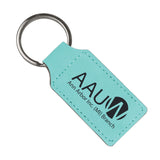 AAUW - Engraved Leatherette Rectangle Keychain