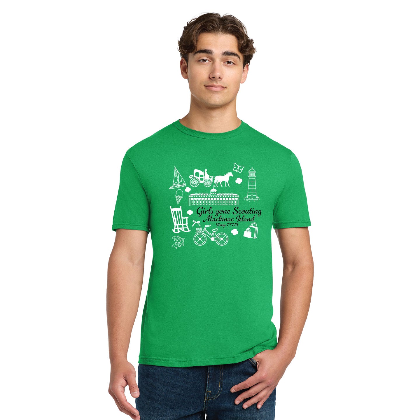 Girl Scout Troop 77713 - Mackinac Island Adult Shirt (Pick Up, Farmington Hills MI)