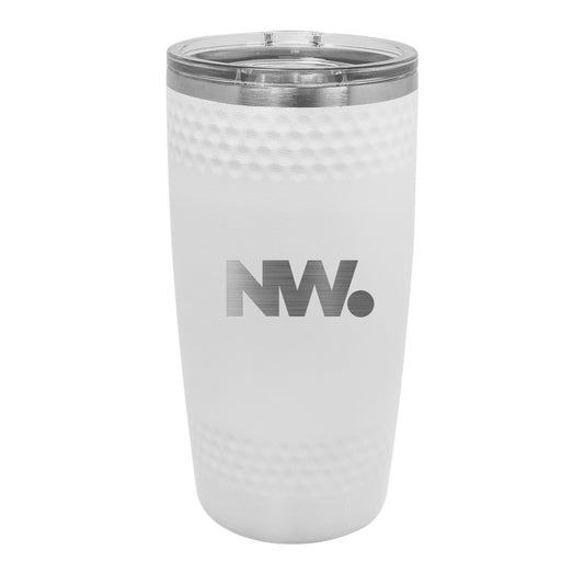 Nationwide Video - GOLF Ball textured  20oz. Dimpled Tumbler ENGRAVED