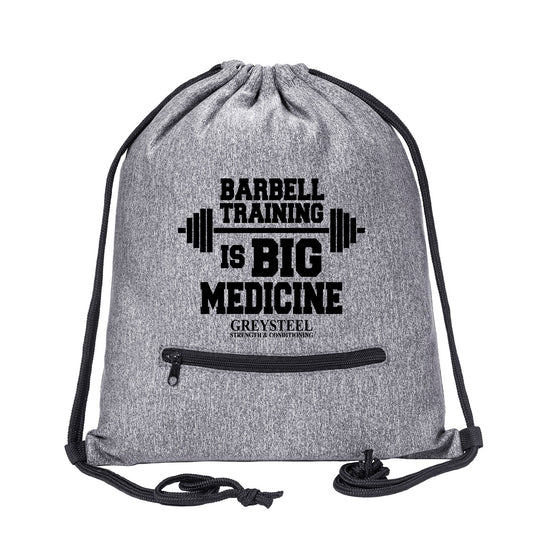 Greysteel - Big Medicine Melange Drawstring Bag With Zipper Pocket