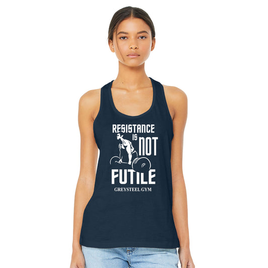 Greysteel - Resistance is NOT Futile Women's Bella+Canvas Racerback Tank