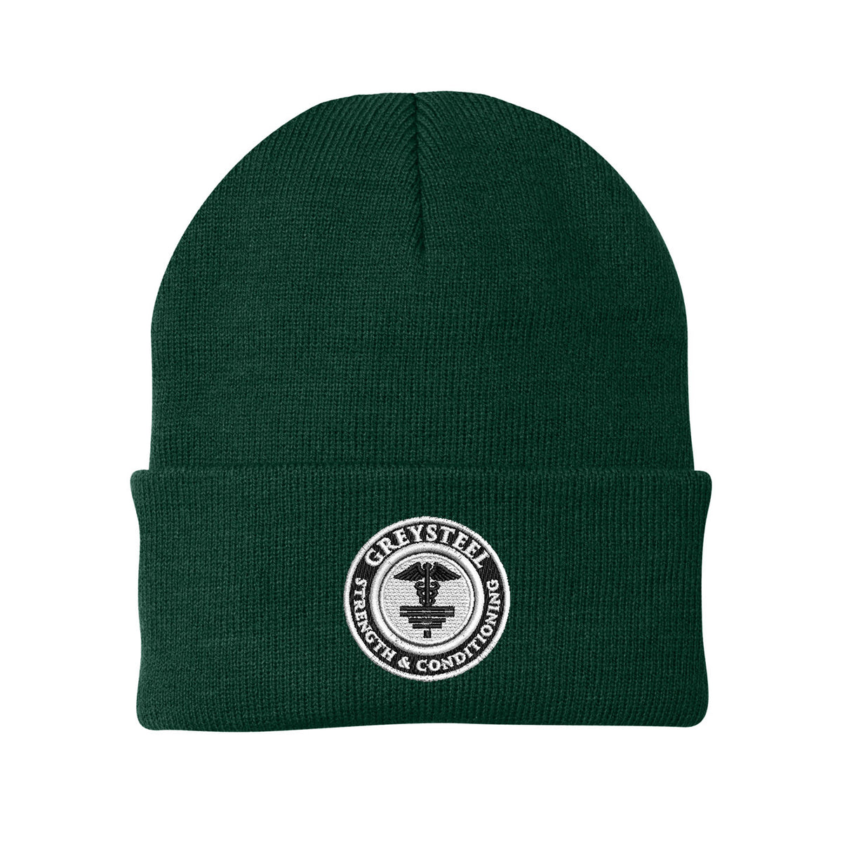 Greysteel - Logo Port & Company Cuffed Beanie